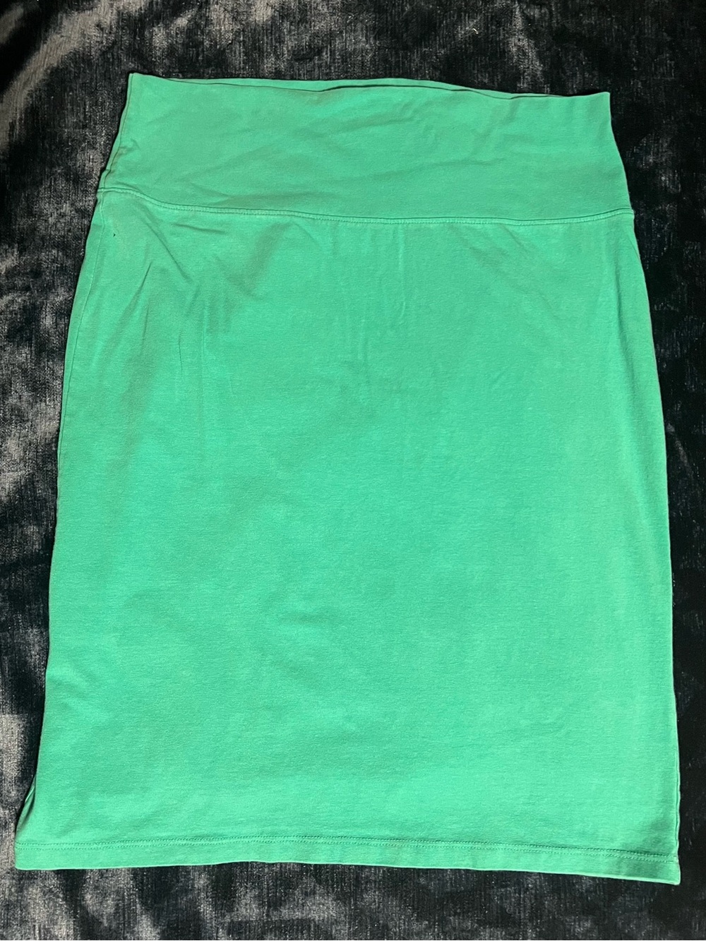 Express Teal Pencil Skirt Size Large High Waisted Elastic